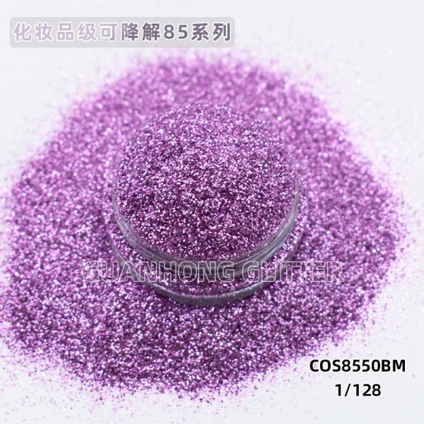 Shiny Compostable Plant Based Glitter Powder Makeup Plant Cellulose Cosmetic Grade Pigment