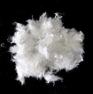 China Polyester Short Cut Fiber White Color For Clothing / Bedding / Furniture Filling on sale