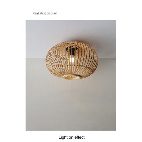 Customized Wicker Lamp Shade Pendant For Indoor Hallway Ceiling