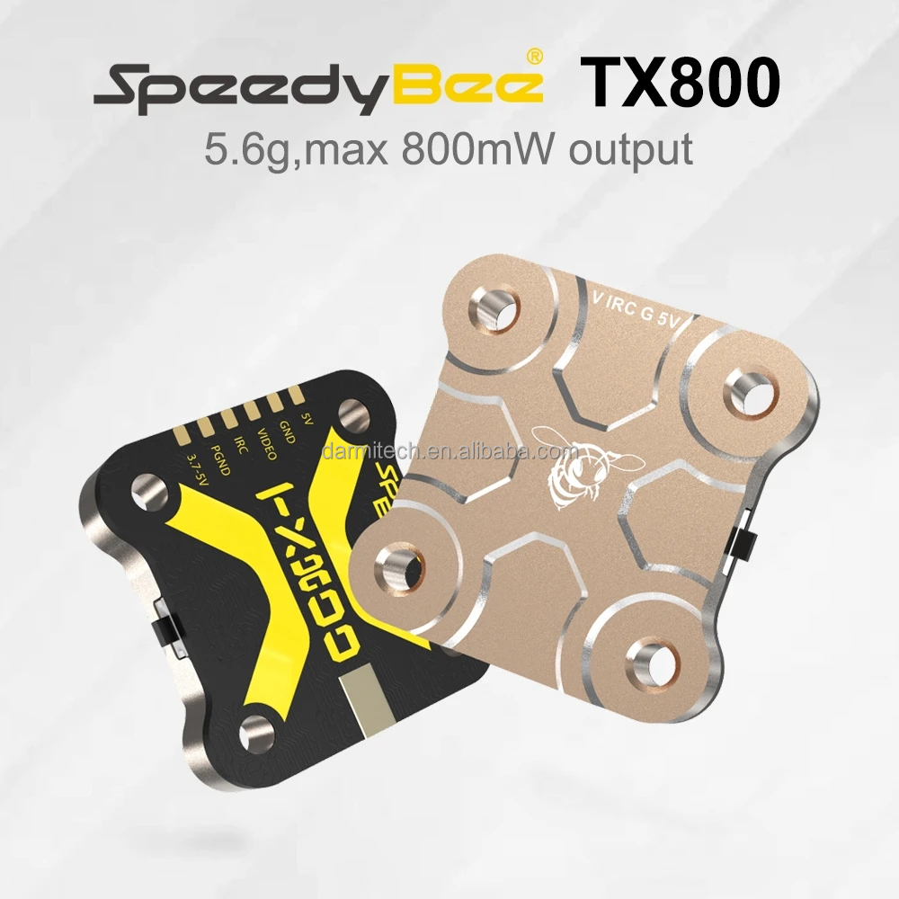 SpeedyBee TX800 VTX Video Image Transmitter with 200mW 400mW 800mW Plastic Remote Control Receiver Accessories for RC FPV Drones