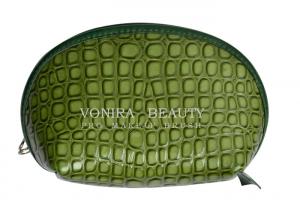 China Crocodile Leather Makeup Pouch Shell Cosmetic Purses Handbag on sale