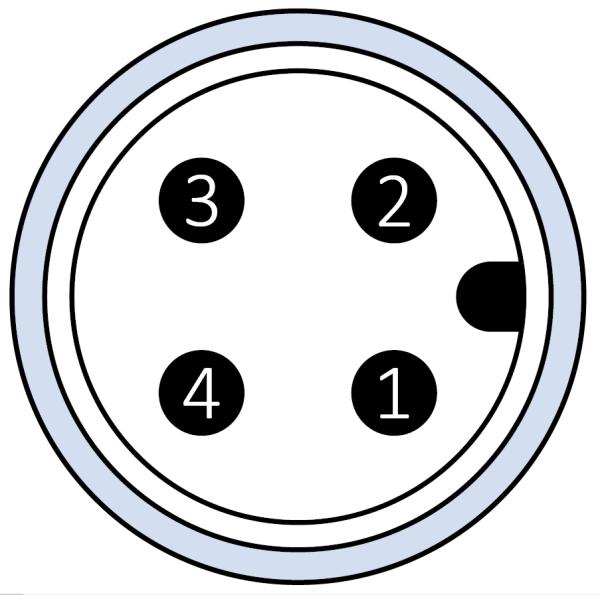 M12 Connector Pin Assignment Diagram