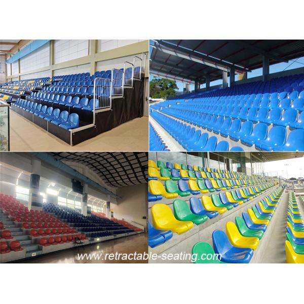 College Anti UV Plastic Stadium Seating Blue PP For Football Game