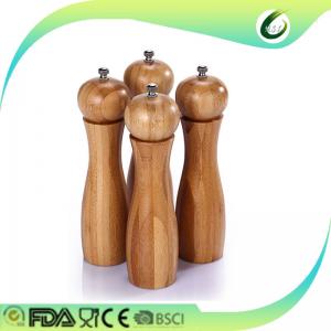 China Eco Friendly Manual Bamboo Pepper Mill Antibacterial For Hotel Kitchen on sale