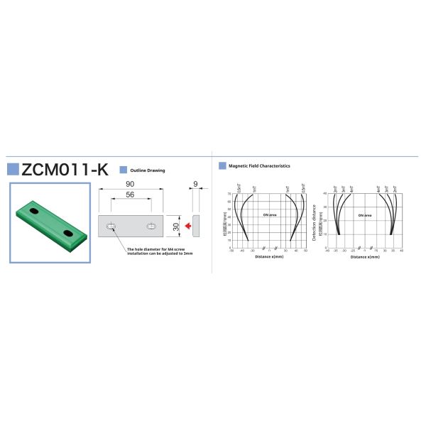 Factory Supply Magnet Accessories for Magnetic Proximity Sensors with M4 Screw Holes for Easy Mounting