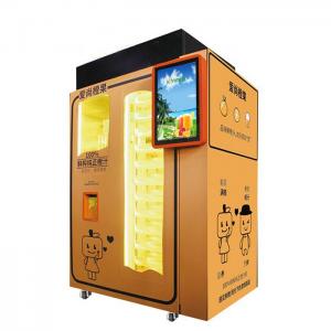 China Supermarket Commercial Fresh Fruit Orange Vending Machine With Coin / Cash Payment on sale
