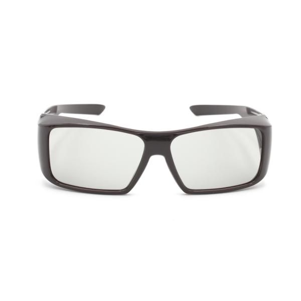 Reusable Passive Adult 3D glasses Rectangular Brown