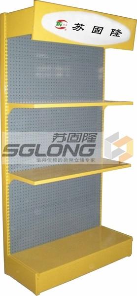 Quality Metal Supermarket Display Racks Gondola Storage Shelf System ISO9001 Certification for sale