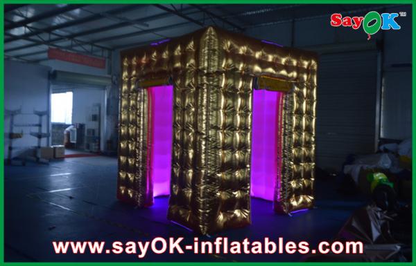 Quality Event Booth Displays Inflatable Paint Photobooth Tent Photobooth Modern Lighting Frame 2.4 X 2.4 X 2.5m for sale