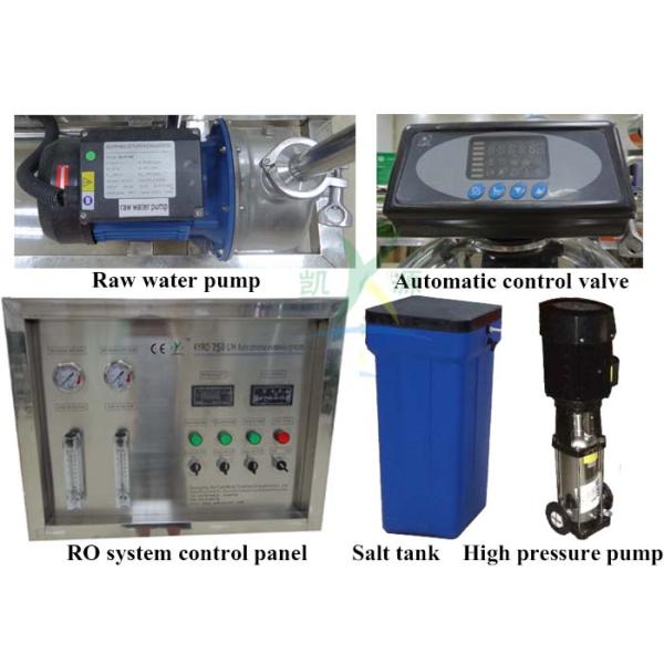 750LPH Automatic Water Filtration Purification Systems With High Recovery