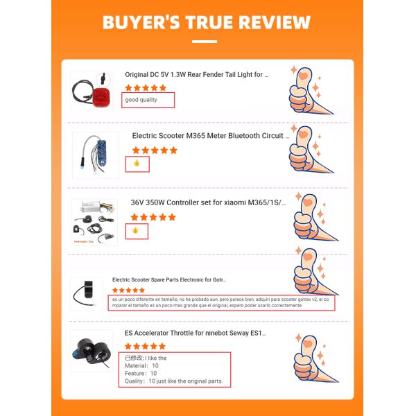 Non Slip Rubber Electric Scooter Handle Bar Pair Grip E Scooter Spare Parts