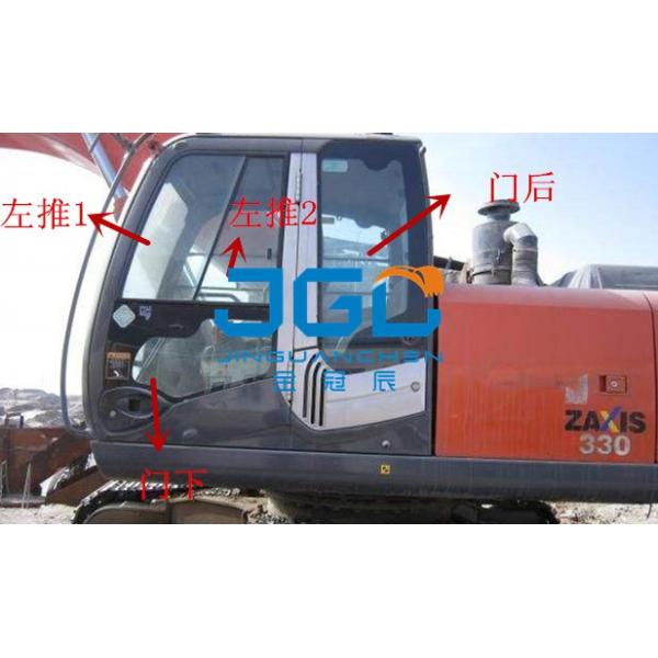 Excavator Cab Glass ZAX330 Windshield Door Windows Front And Rear Glass