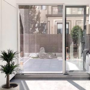 China Gray Barrier Free Screen Door Automatic Sliding Door For Home And Office on sale