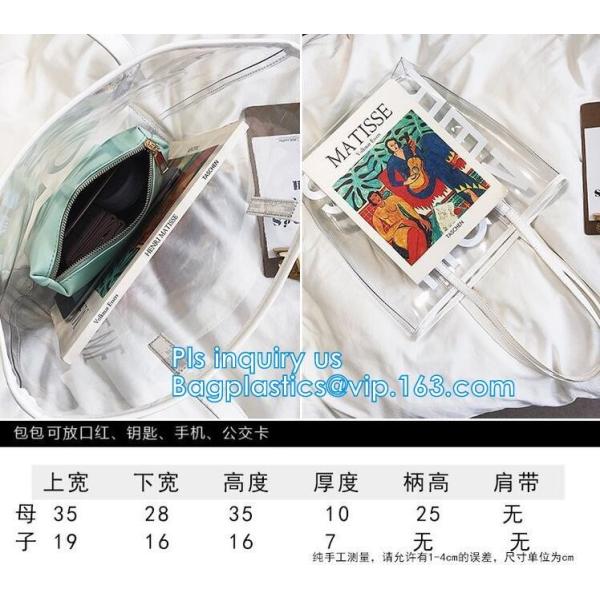 popular big handbags PVC printing women bag, Shoulder Bags Popular Women Beach Bags, shoulder designer luxury designer h