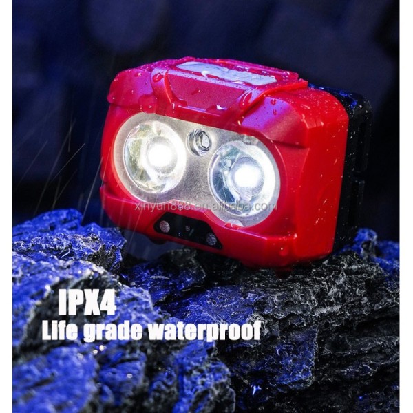 Outdoor Portable Mini ultra Bright Sensor Head Mounted Spotlight Multi Light Source Lighting Camping Light