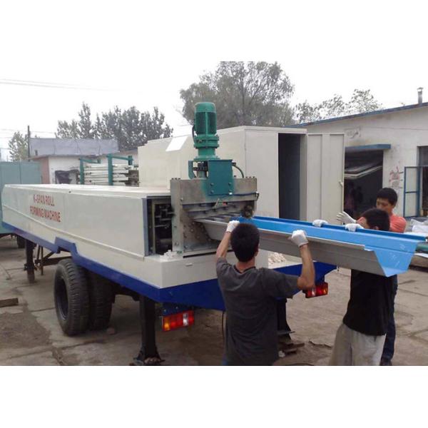 Trailer Mounted ABM K Span Roll Forming Machine Curving Roof 8m/min - 12m/min
