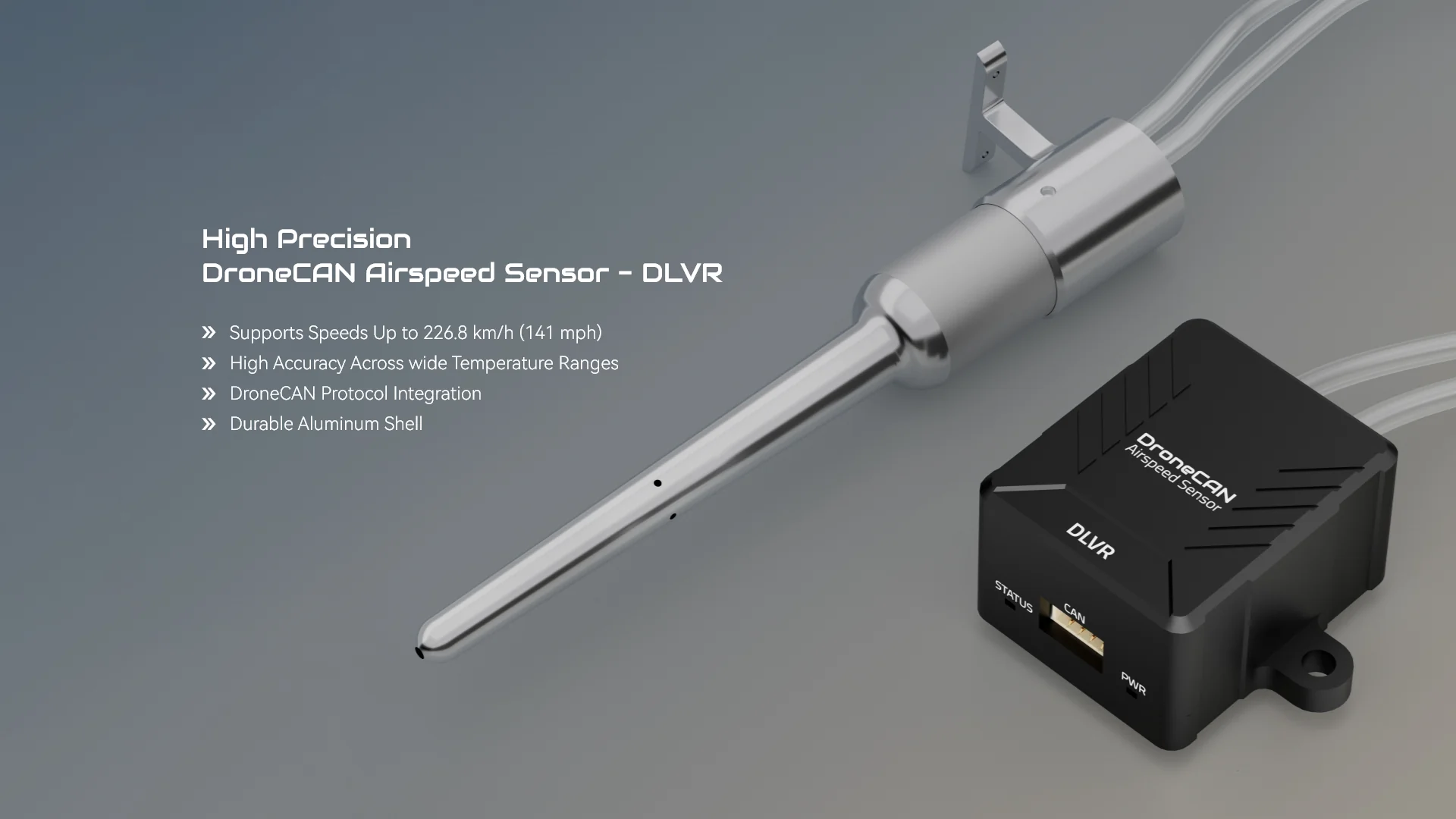 Holybro High Precision DroneCAN Airspeed Sensor Pressure Measurement Module Precision Airspeed for UAVs Planes VTOLs Vehicles