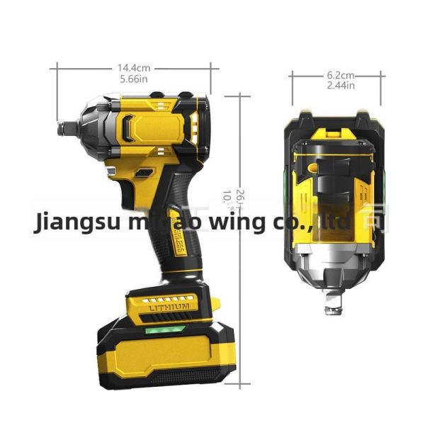 Industrial Brushless Li-ion Impact Wrench - High Torque for Woodworking, Scaffolding & Auto Repair