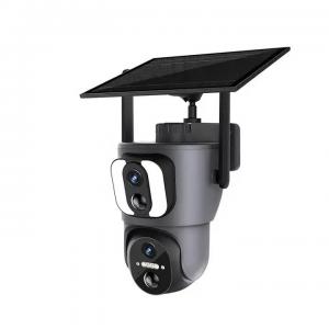 Buy cheap Humanoid Automatic Tracking Solar Battery Powered Floodlight PTZ Camera Ubox product