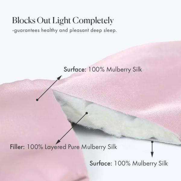 Wrinkless Breathable Face Cover , Mulberry Silk 2 Layer Face Mask