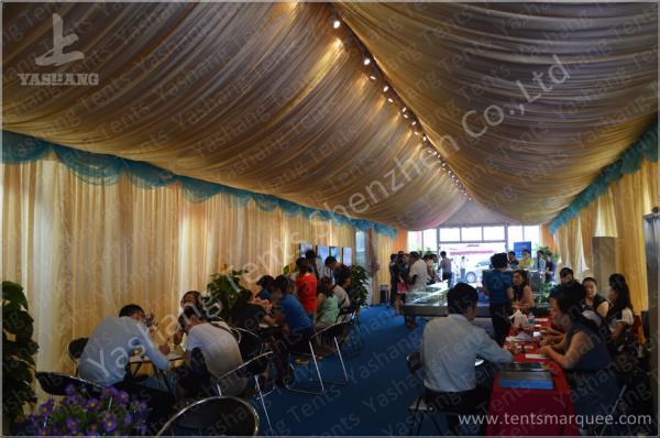 Quality 6M Span Commercial Rain Tents Outdoor Event Canopy With Luxury Decorations for sale