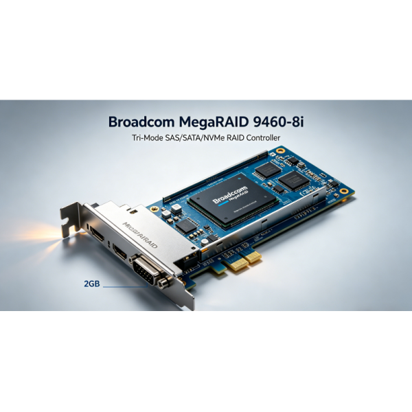 Enterprise Tri-mode Raid Controller Megaraid 9460-8i With 2gb Ddr4 Cache , Pcie 3.1 X8 , Support Sas/sata/nvme