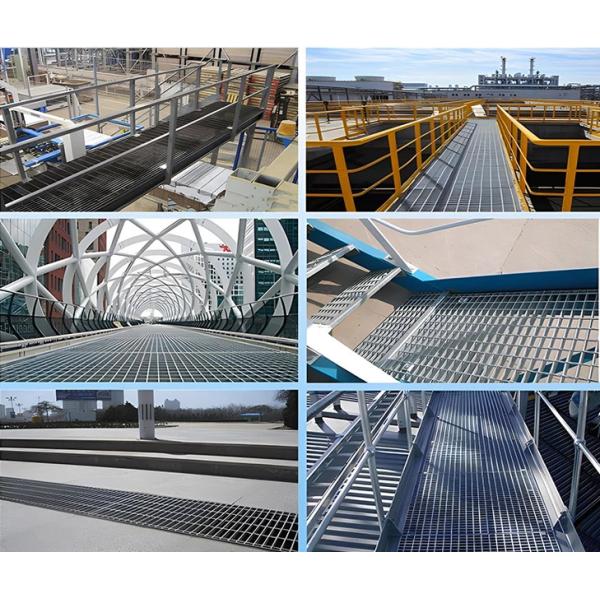 Steel grating in various applications