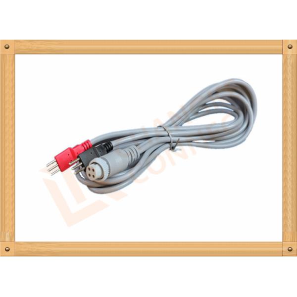 Safety 4 Pin To 3 Pin EMS Tens Unit Lead Wires Copper For Patient