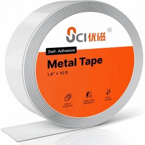 China 3m 10m Lightweight Self Adhesive Steel Tape Flexible Magnet Material OEM on sale
