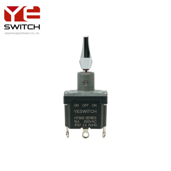 Industrial Toggle Switch Single Pole With Solder Terminal For Heavy Duty Instrument