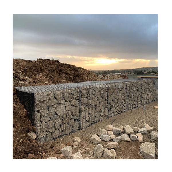 Galvanized Iron Wire Mesh for Retaining Wall at Silver Green Gray Blue Yellow Gabions