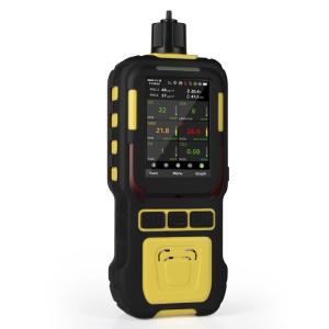 China 6 In 1 Multi Gas Detector EX O2 CO H2S CO2 NO2 C2H4 Portable Gas Monitor on sale
