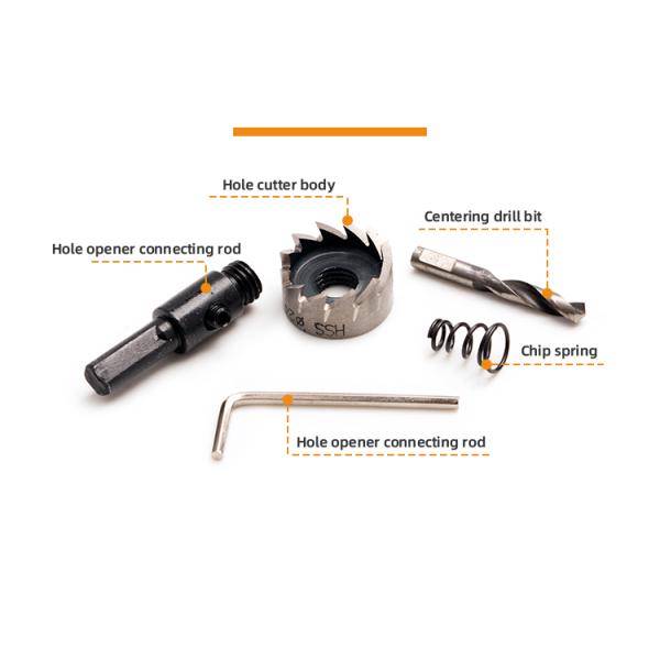 Triangle Shank Metal Hole Saw HSS Hole Saw Cutter For Stainless Steel