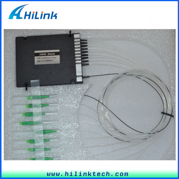 High Isolation HL-CWDM Mux Demux Module 8+1 Multiplexer With 8 Channel