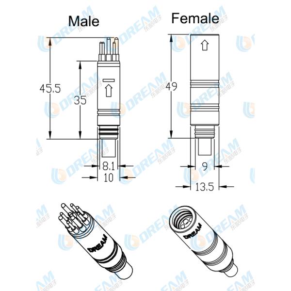 DREAM START Ebike Cable Line Harness Cable Motor Scooter 9 Pines