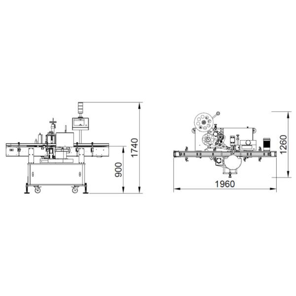 7000BPH Big Drum Automatic Intelligent Self Adhesive TN-200LD Sticker Labeling Machine