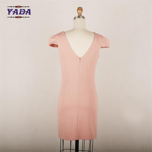 Sexy backless bodycon slim fit ladies high fashion dress casual wear dresses plus size women clothing with crystal beaded