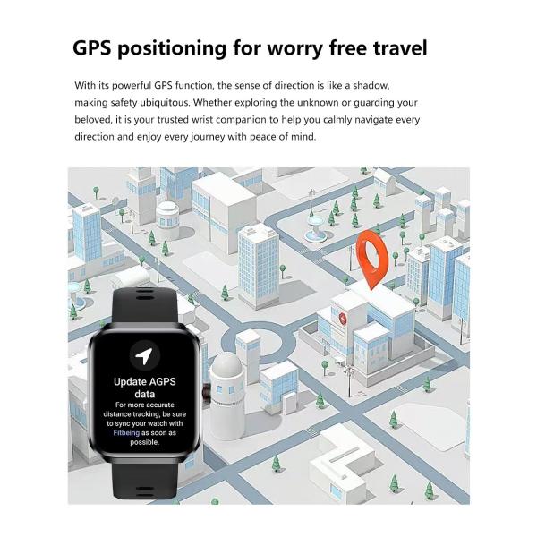 NX22 Sport Smart Watch Amoled Display Support GPS positioning Multiple sports modes