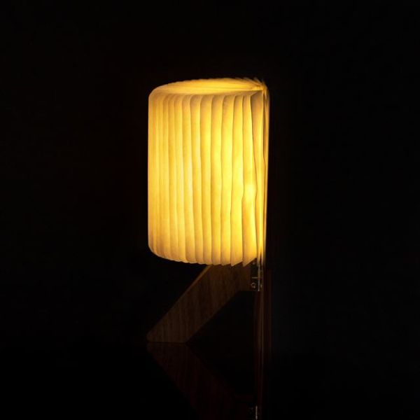 Creative Rechargeable Bedside LED Origami Table Lamp 3D For Indoor Reading