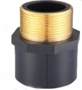 Quality black sch 80 brass male thread insert coupling for sale