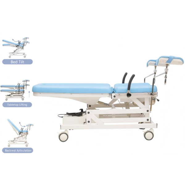 DS-III Electric Examination Table with Streamlined Design, Concealed Waste Basin Optional Colors