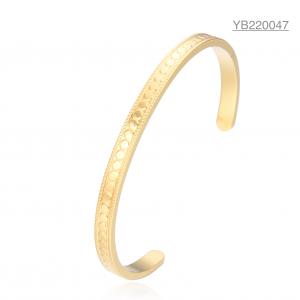 China Custom Stainless Steel Bangle Mobius Gold Ring Bracelet Mother's Day Gift on sale