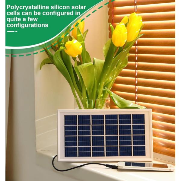 Polycrystalline Portable Flexible Solar Panel Cells System 120MA For Flashlight