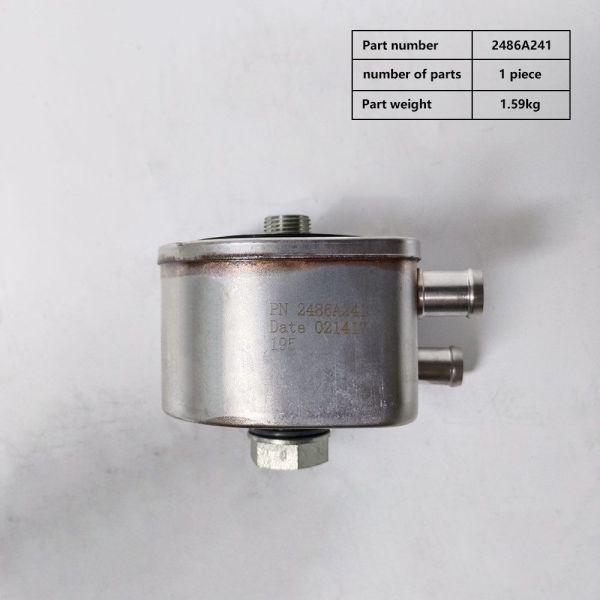 2486A241 Oil Cooler Perkins High Performance ISO9001 With Iron Material