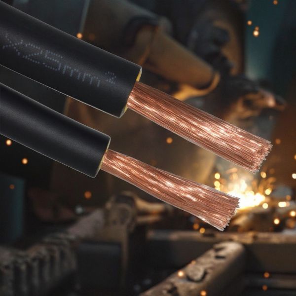 Electrical Wire Copper Power Cable YH 1*50mm Flexible Rubber for Electric Welding Machine Equipment Low Voltage Cables