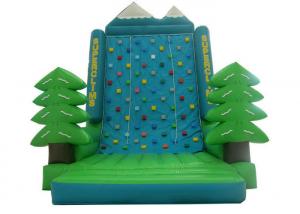 Buy cheap Green Tree Rock Climbing Wall Inflatable , Sports Games Bounce House With Climbing Wall product