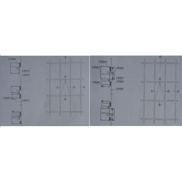 aluminium invisible frame mirror glass curtain wall