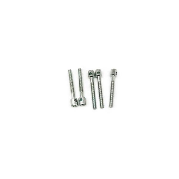 Blue Zinc Plated Carbon Steel Cross Groove Single Hole Galvanized Meter Screws M3*25 Zinc Plated Carbon Steel Hex Screw Fastener BS Standard M3x25 5.85g