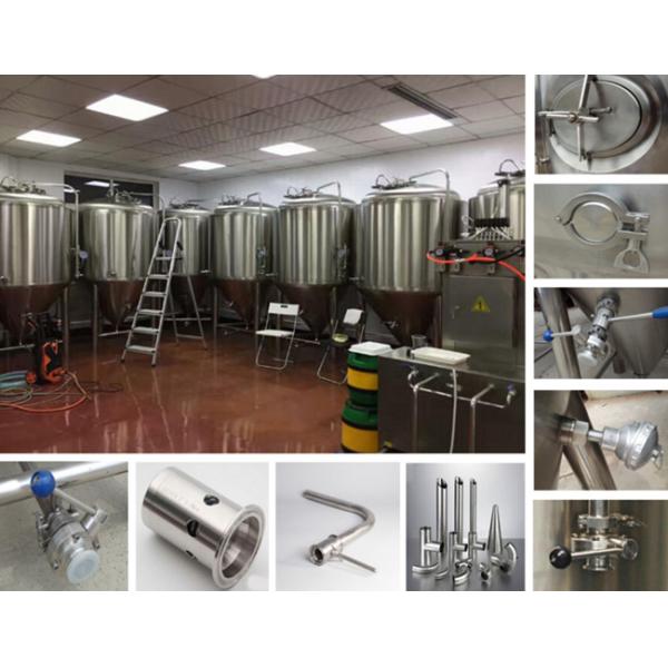 Brewing Conical Beer Fermenter 500L Microbrewery Tanks SS316 Fabrication 2MM Plate Jacket