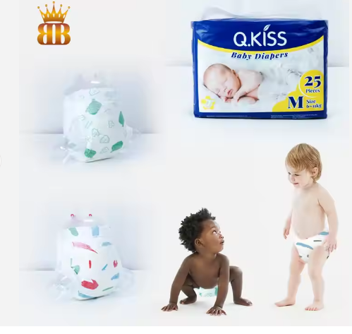 Wholesale Lightweight Baby Diapers Skin Friendly Breathable Diapers for Newborn Baby